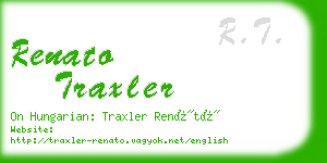 renato traxler business card